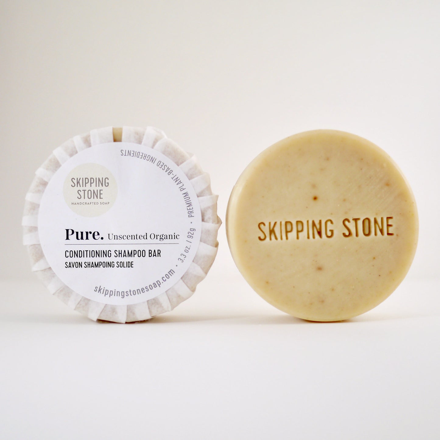 Skipping Stone Soap Pure. Shampoo Bar – unscented