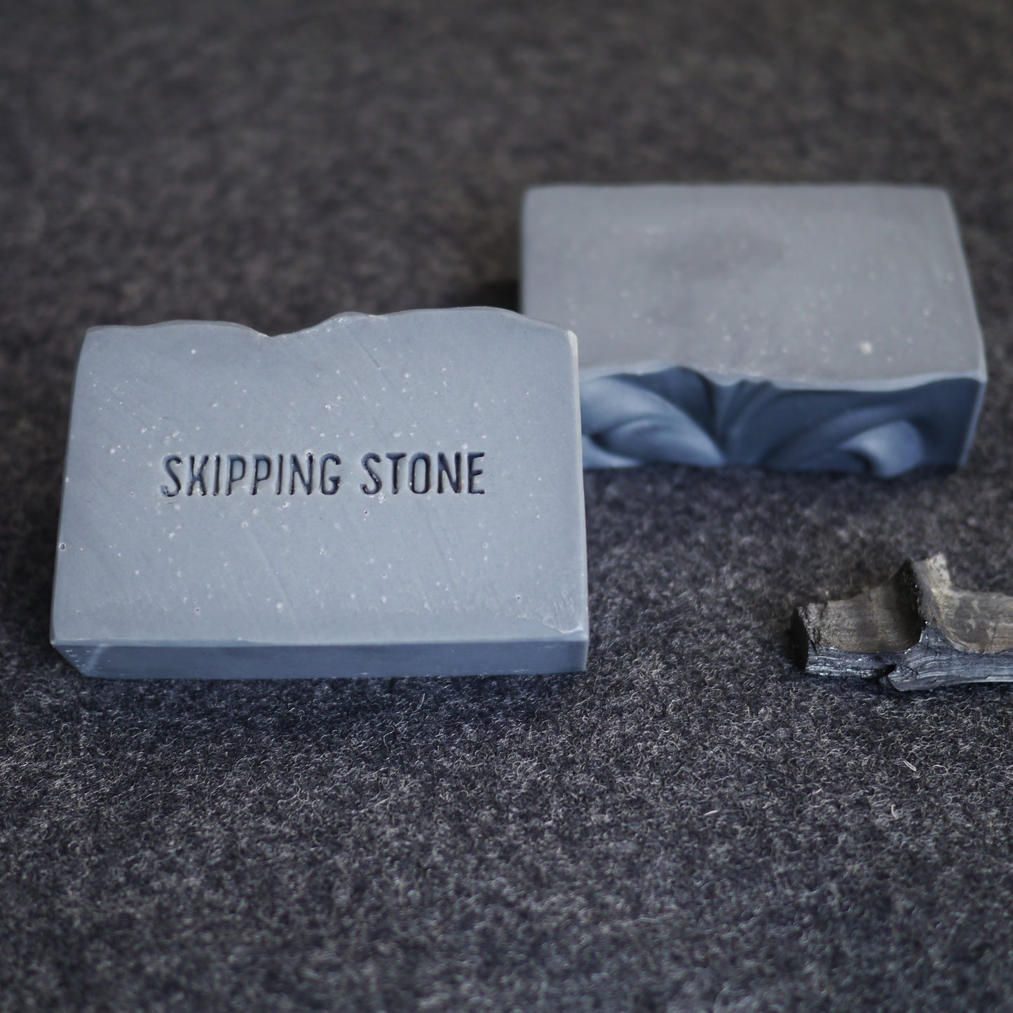 Skipping Stone Soap Pure. Charcoal + Salt Body + Face Soap – unscented